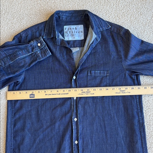 Frank & Eileen Mary‎ Blue Shirt Dress Stone Washed Vintage Denim Women’s Small - Picture 9 of 16